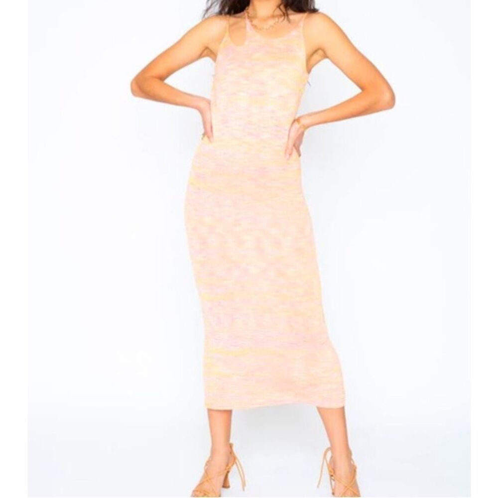 Callahan Knitwear Pink & Yellow Dress